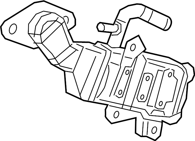 View 2568024030 Exhaust Gas Recirculation (EGR) Cooler Full-Sized Product Image