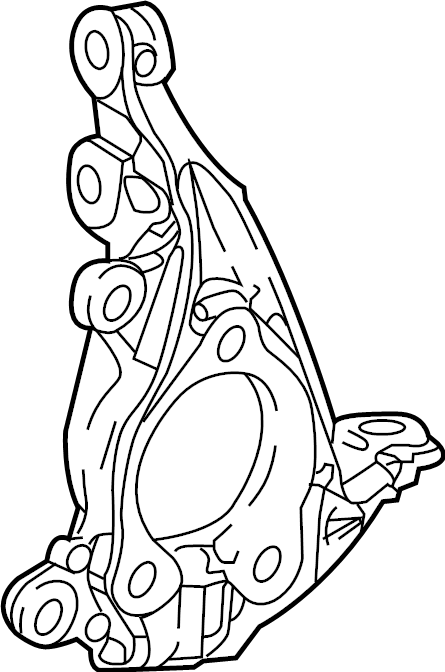 View 4321210110 Steering Knuckle (Left) Full-Sized Product Image
