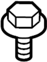 View 90119A0285 Bolt. (Upper) Full-Sized Product Image