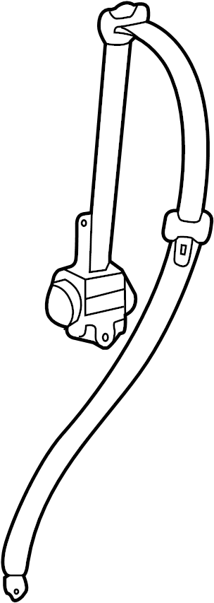 View 7336060490B1 Seat Belt Lap and Shoulder Belt (Rear) Full-Sized Product Image