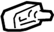 View 7337160040B1 Seat Belt Guide (Rear, Lower) Full-Sized Product Image