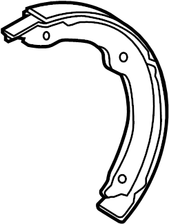 View 4653034010 Parking Brake Shoe Full-Sized Product Image