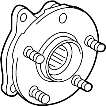 View 4355047011 Wheel Bearing and Hub Assembly (Front) Full-Sized Product Image