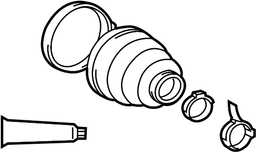 View 0442847066 CV Joint Boot Kit (Front) Full-Sized Product Image
