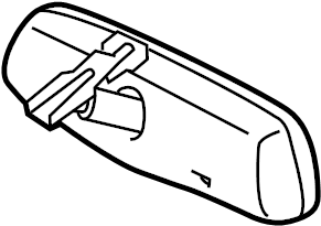 View 8781060191 Interior Rear View Mirror (Right) Full-Sized Product Image