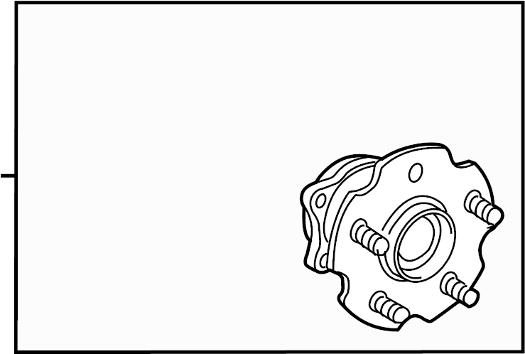 View 4245076021 Wheel Bearing and Hub Assembly (Rear) Full-Sized Product Image