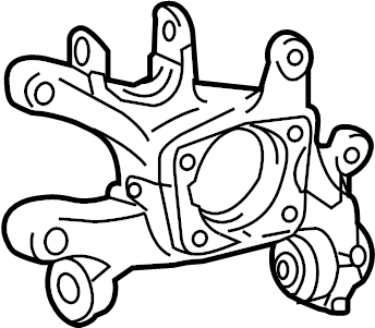 View 4230512240 Knuckle. Carrier SUB - Assembly. Carrier, Axle. Steering. Suspension. (Rear) Full-Sized Product Image