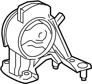 View 1237136190 Automatic Transmission Mount (Rear) Full-Sized Product Image
