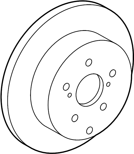 View 4243178010 Disc Brake Rotor (Rear) Full-Sized Product Image