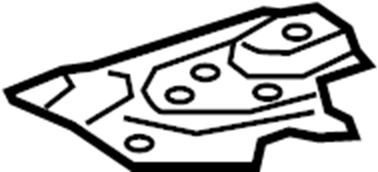 View 5831842021 Bracket. Floor. Plate. Pan. Brace. (Front, Rear, Lower) Full-Sized Product Image
