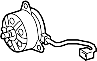 View 163630A130 Engine Cooling Fan Motor Full-Sized Product Image