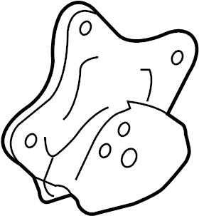 View 485160E010 Shock Mount Bracket (Rear, Upper) Full-Sized Product Image