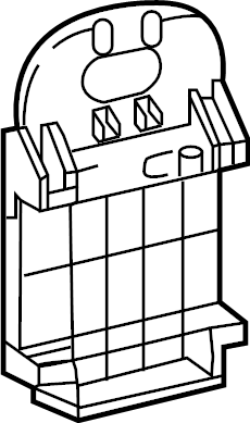 View 8934858130 Sensor. Park. Retainer. Bracket. (Lower) Full-Sized Product Image