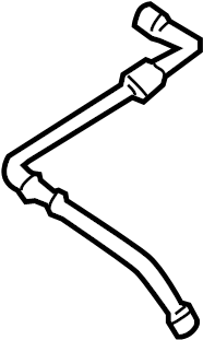 View 1C0121109K Engine Coolant Overflow Hose Full-Sized Product Image