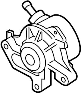 View 038145101B Power Brake Booster Vacuum Pump.  Full-Sized Product Image