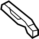 View 1C0815687A2AQ Windshield Defroster Nozzle Bracket Full-Sized Product Image