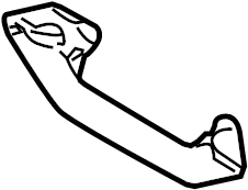 View 3B08576073PT Interior Grab Bar Full-Sized Product Image