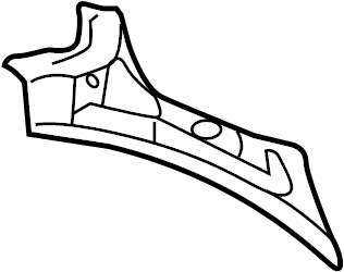 View 1C0809261 Body C-Pillar Reinforcement (Rear, Upper) Full-Sized Product Image