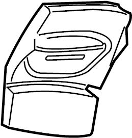 View 1C0868302C Interior Quarter Panel Trim Panel Insulator (Upper, Lower) Full-Sized Product Image