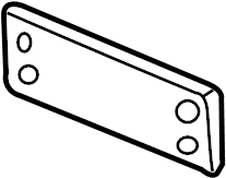 View 1C0807287JB41 License Plate Bracket Full-Sized Product Image