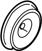View 5P0035411A Speaker (Rear) Full-Sized Product Image