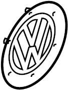 View 1C0601149BGRB Cap. Wheel. cover. Center. Hub.  Full-Sized Product Image