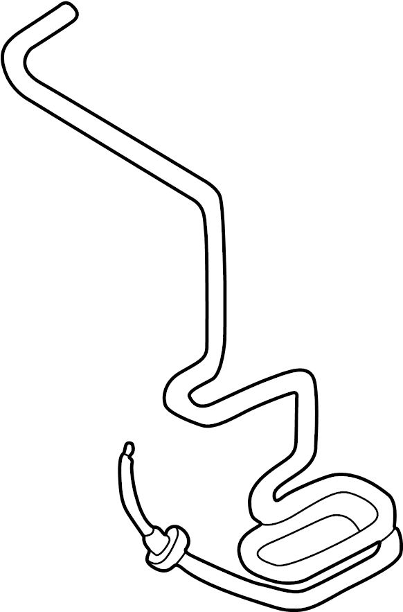 View 1C0422891D Power Steering Return Hose Full-Sized Product Image