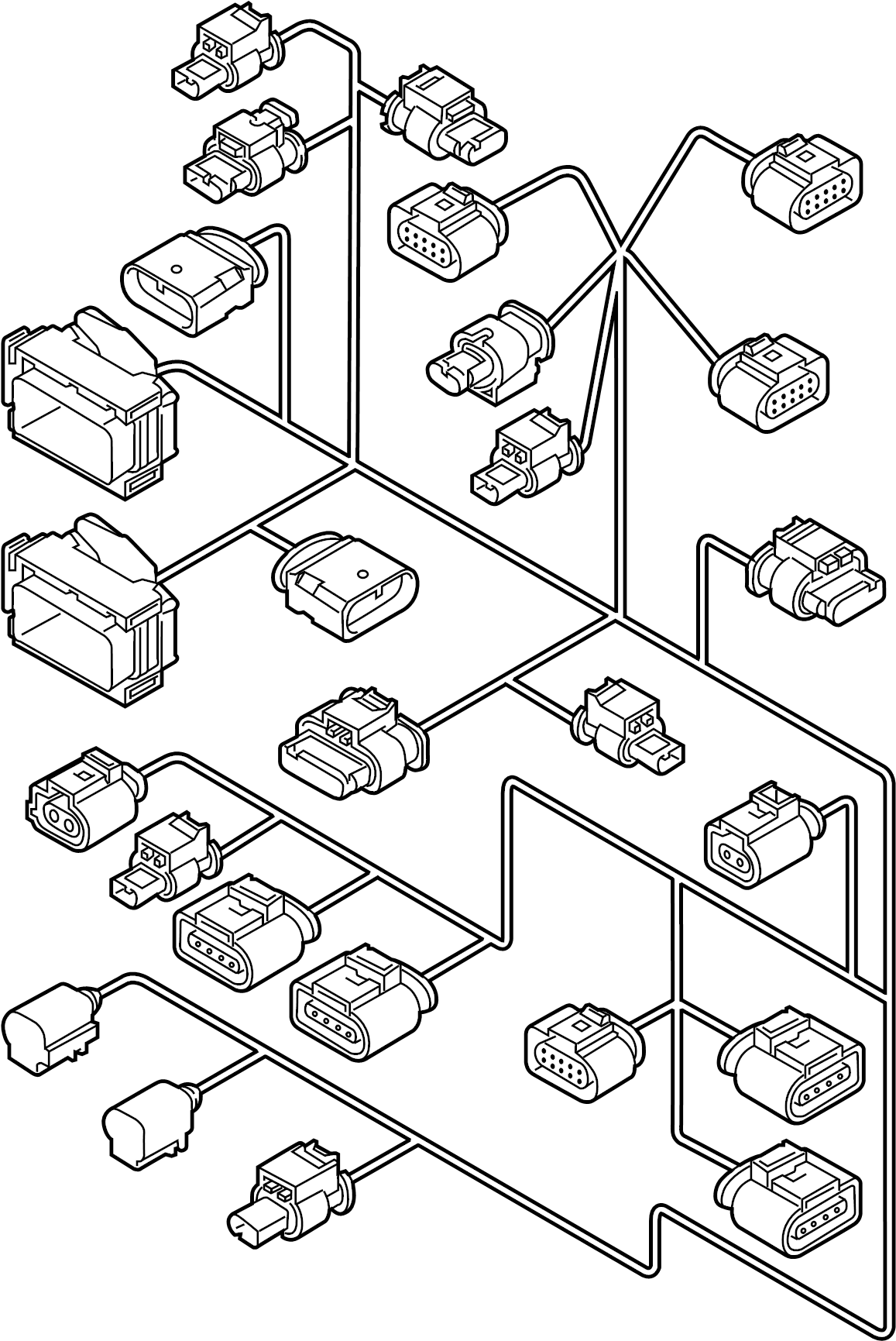 View 06K971627AE Engine Wiring Harness Full-Sized Product Image