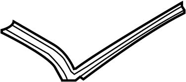 View 5C3871357A Convertible Top Seal (Front) Full-Sized Product Image