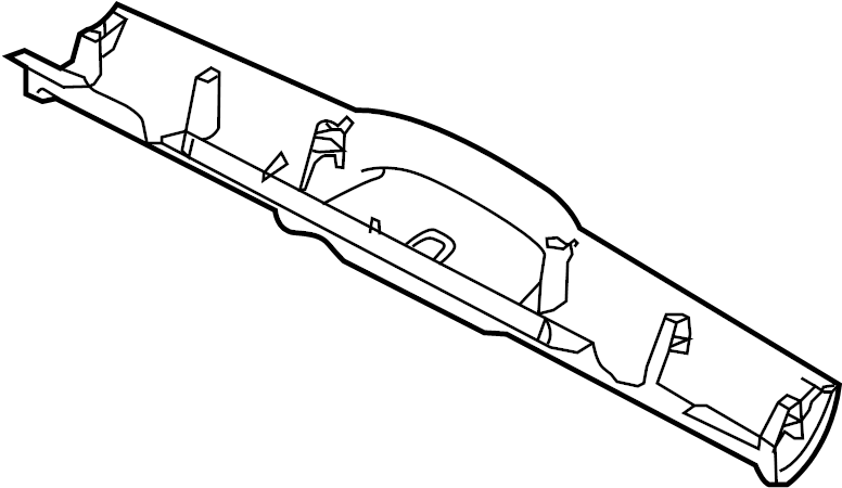 View 5C3871261A Roof Opening Trim (Front) Full-Sized Product Image