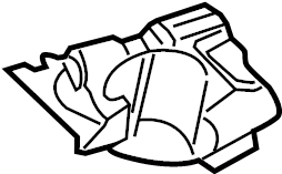 View 5C3804127 Bracket. Crossmember. (Front, Rear, Lower) Full-Sized Product Image