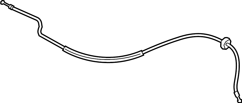 View 3G8823535 Hood Release Cable Full-Sized Product Image
