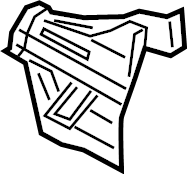 View 3Q0813509 Floor Pan Crossmember Bracket Full-Sized Product Image