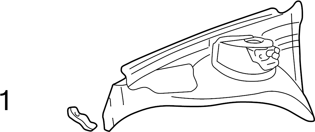 View 1H0810114A Fender Brace (Front, Rear, Lower) Full-Sized Product Image