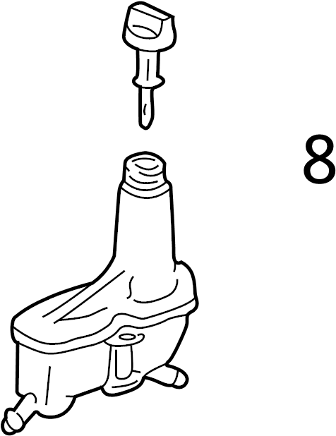 View 1H0422376C Power Steering Reservoir Cap Full-Sized Product Image