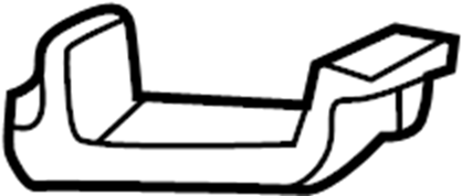 View 1H0803535A Exhaust Muffler Bracket Full-Sized Product Image
