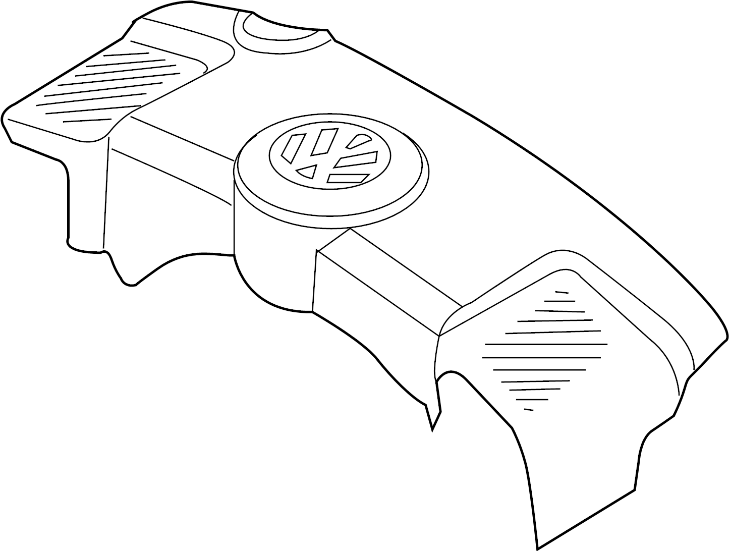 View 077103926D Engine Cover (Rear) Full-Sized Product Image