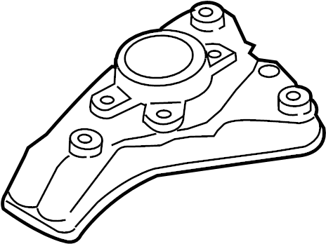 View 4E0412383D Suspension Control Arm Bracket (Upper) Full-Sized Product Image