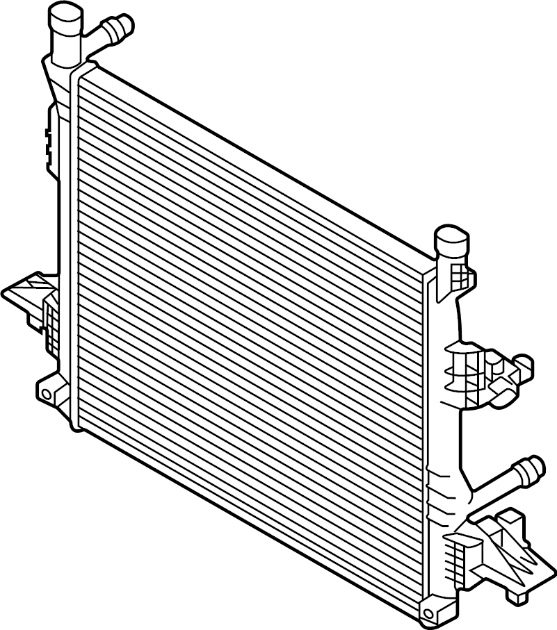 View 1EA121251B Radiator Full-Sized Product Image