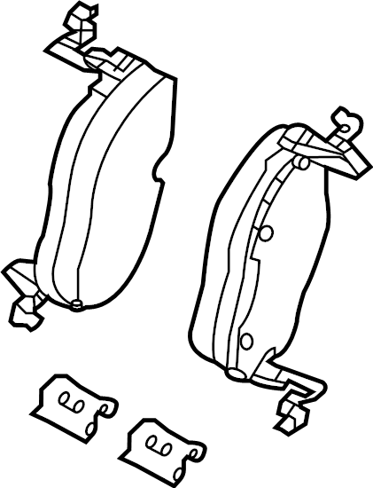 View 1EA698151D Disc Brake Pad Set (Front) Full-Sized Product Image