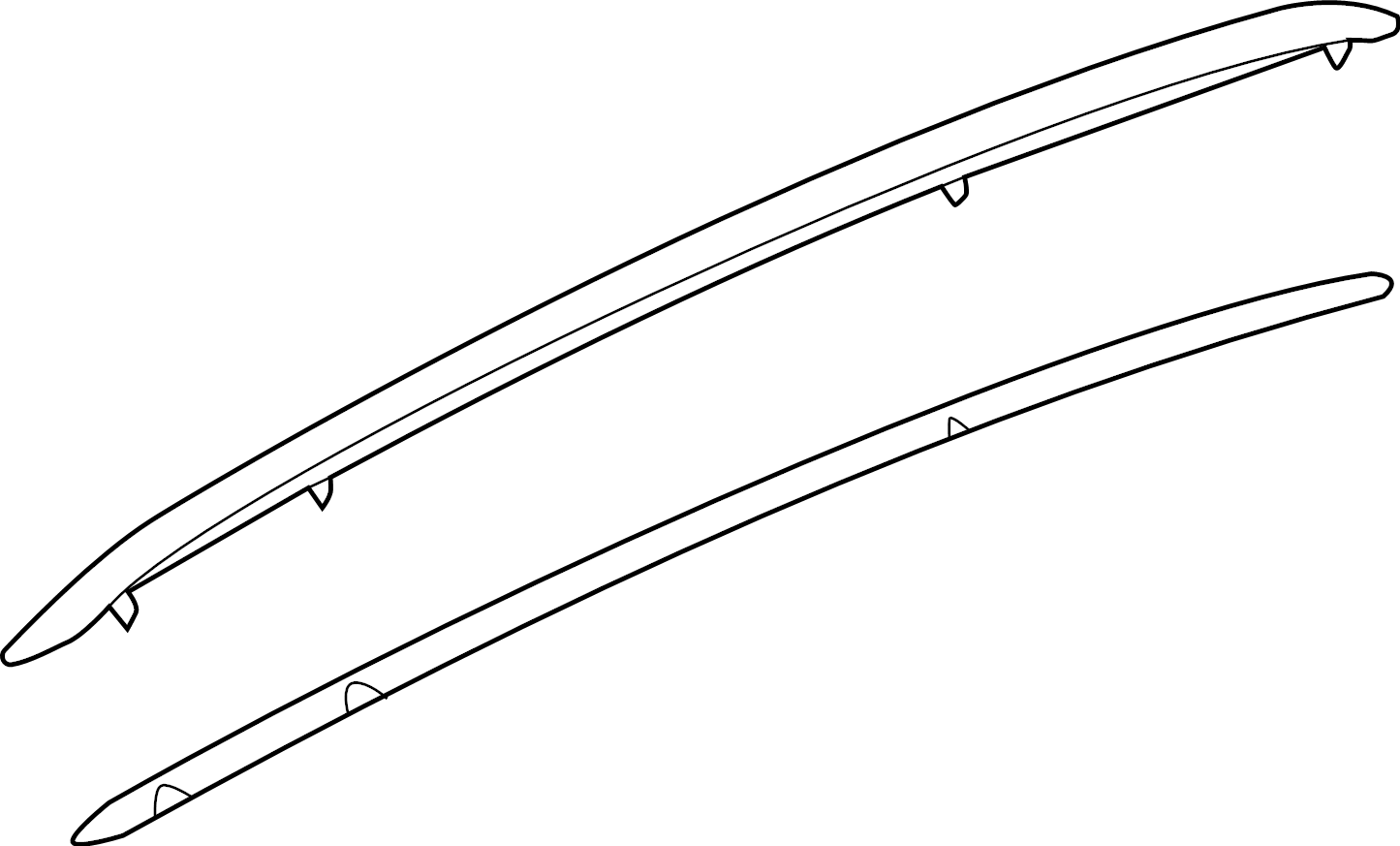 View 11K8600343Q7 ROOF RACK. ROOF RAIL.  Full-Sized Product Image