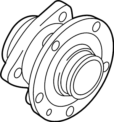 View 3QF407621J Wheel Bearing and Hub Assembly (Front, Rear) Full-Sized Product Image