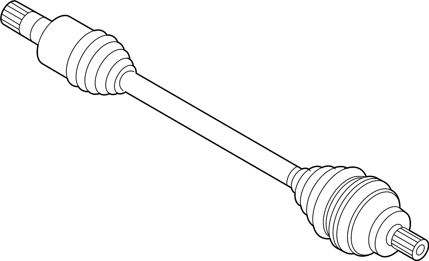 View 1EK501204 CV Axle Assembly Full-Sized Product Image
