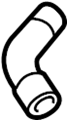 View 059121088 Engine Coolant Hose Full-Sized Product Image