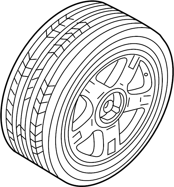 View 4L0601010A Spare Tire Full-Sized Product Image
