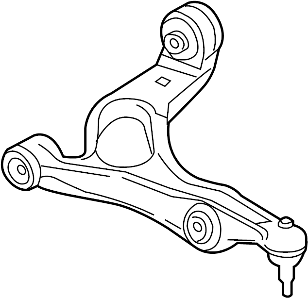 View 7L0407152K Suspension Control Arm (Lower) Full-Sized Product Image