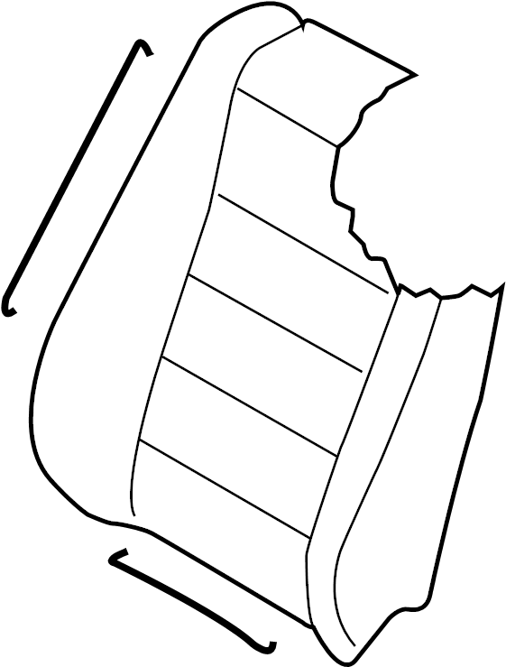 View 7L6881806DCNVP Seat Back Cushion Cover (Lower) Full-Sized Product Image