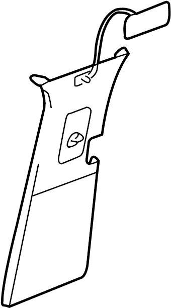 View 7L6867239GCPAX Door Pillar Post Trim Set (Rear, Upper) Full-Sized Product Image