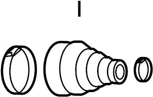 View 7L0598201A CV Joint Boot Kit. Inner boot. Outer boot.  Full-Sized Product Image