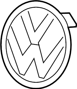 View 7P6853601DFOD Grille Emblem Full-Sized Product Image
